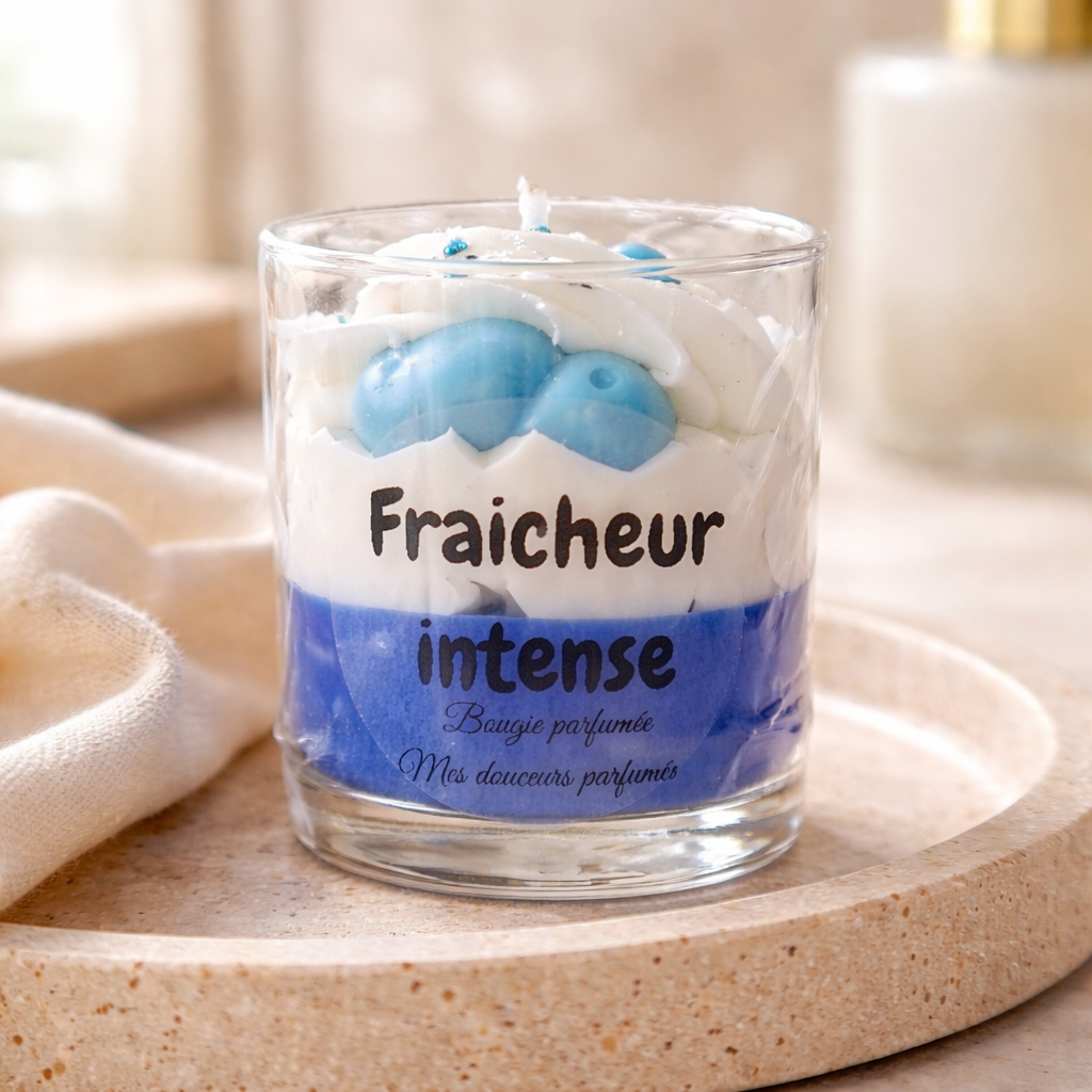 Bougie gourmande linge propre