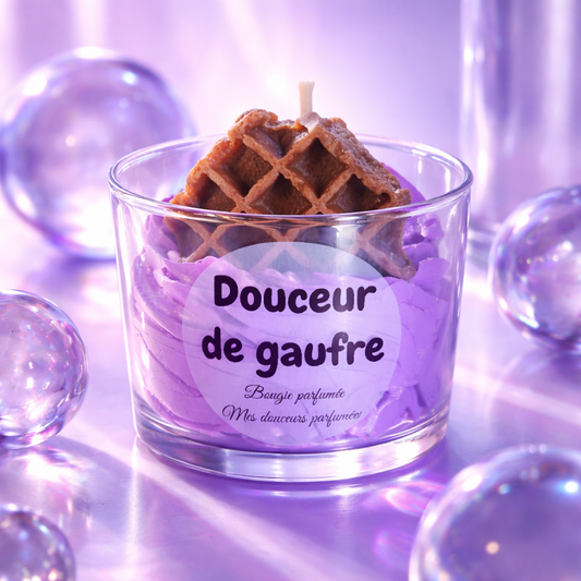 Bougie gourmande Douceur de gaufre