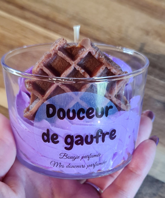 Bougie gourmande Douceur de gaufre