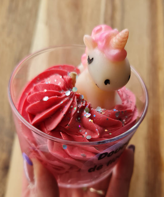 Bougie gourmande Douceur de licorne