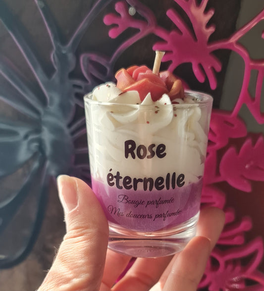 Bougie gourmande Rose eternelle