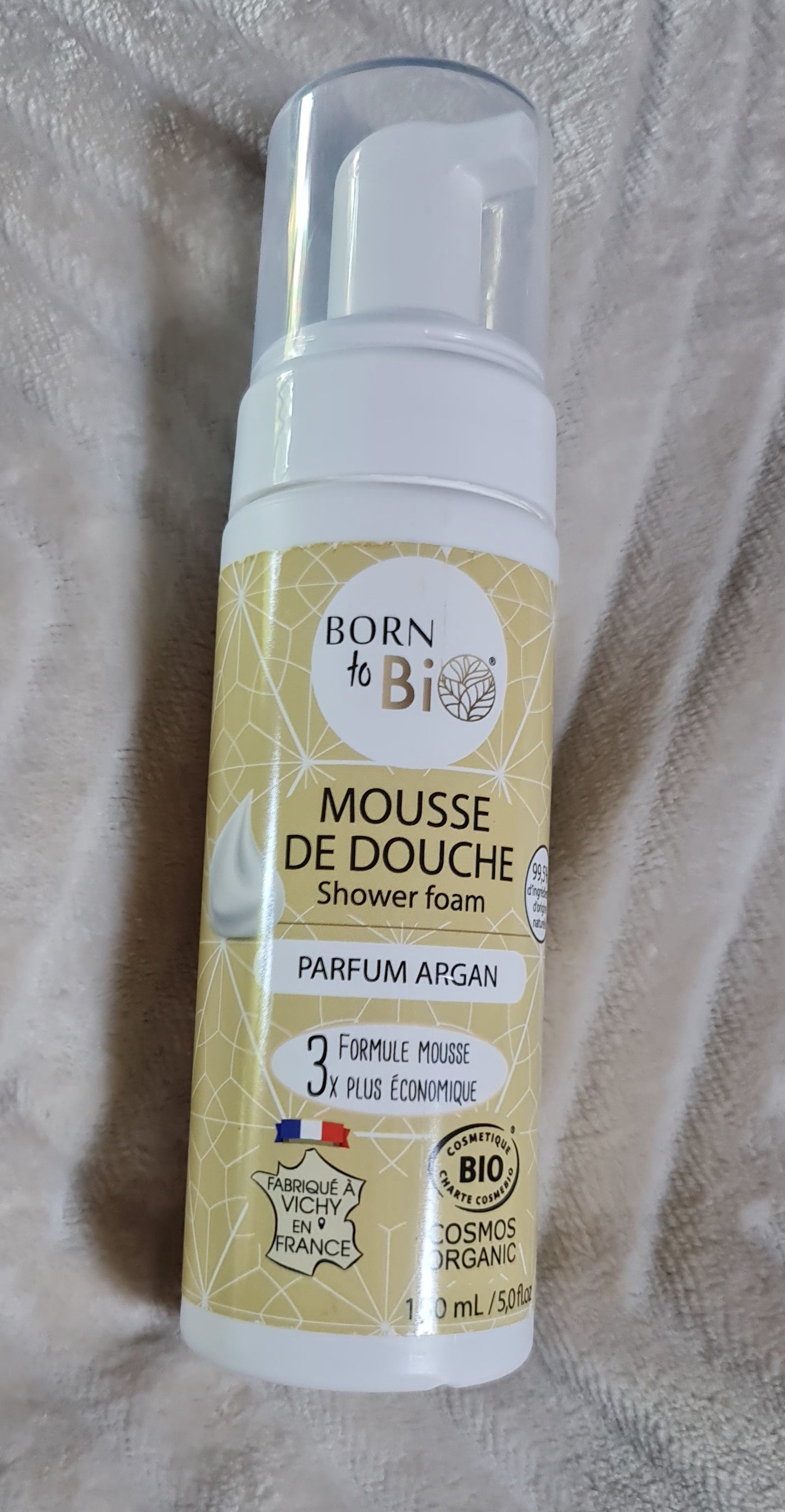 Mousse de Douche Bio – Parfum Argan – 150 ml